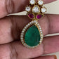 Moissanite Ruby Emerald  Necklace Set | Latest Indian Jewelry In USA