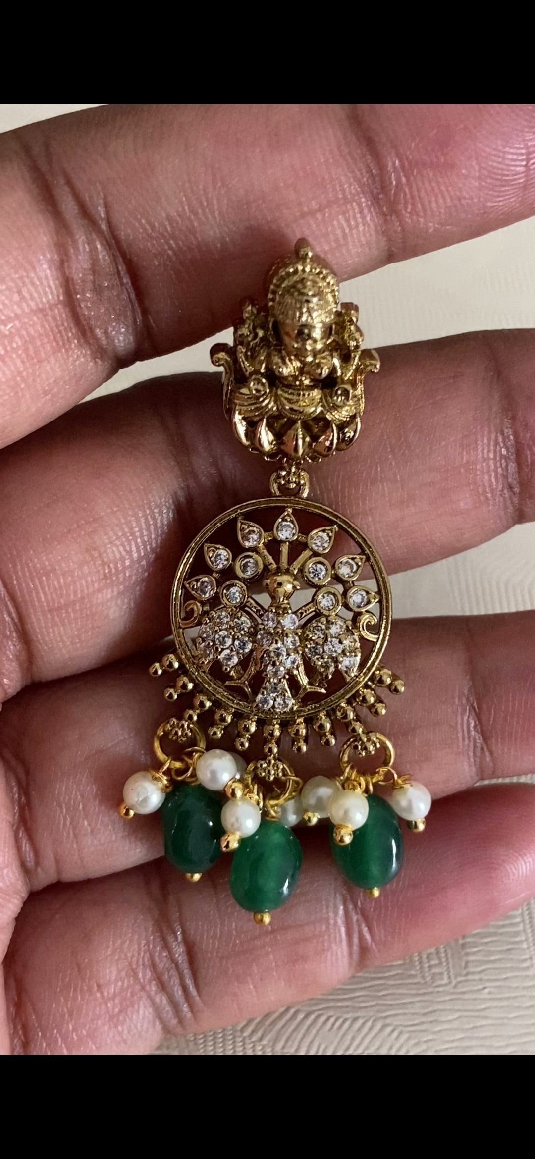 Antique Kante Necklace Set | Traditional Temple Jewelry In USA