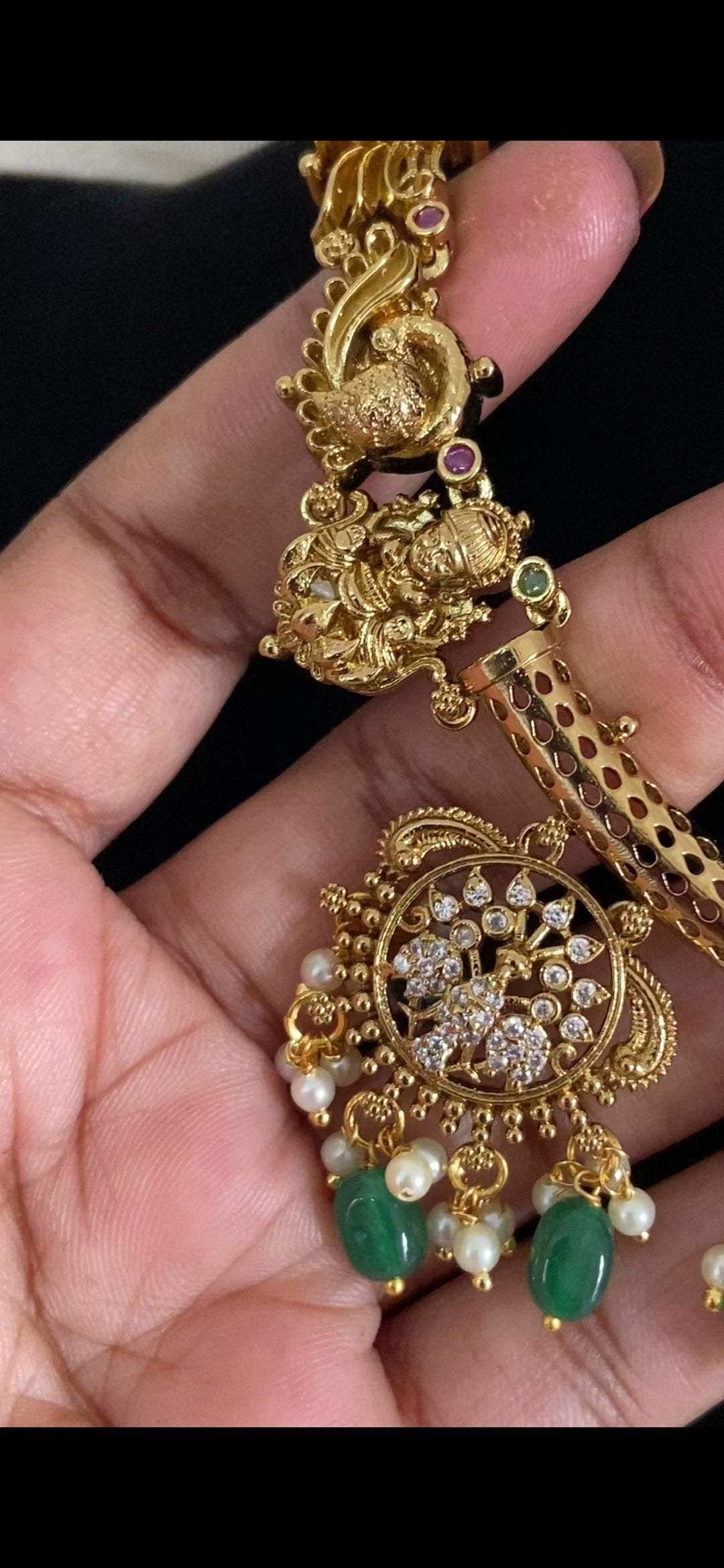 Antique Kante Necklace Set | Traditional Temple Jewelry In USA