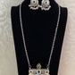 Oxidised Heritage Necklace Set | Contemporary Jewelry In USA