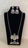 Oxidised Heritage Necklace Set | Contemporary Jewelry In USA