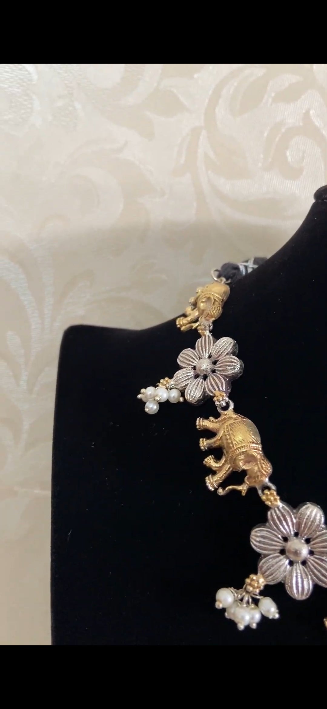 Statement dual tone Necklace Set | Latest Indian Jewelry In USA