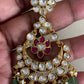 Kundan Moissanite Necklace With Earrings | Bridal jewelry In USA