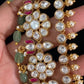 Kundan Moissanite Necklace With Earrings | Bridal jewelry In USA