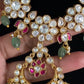 Kundan Moissanite Necklace With Earrings | Bridal jewelry In USA