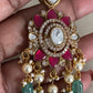 Premium Moissanites Kundan Necklace Set | Indian Bridal Necklace