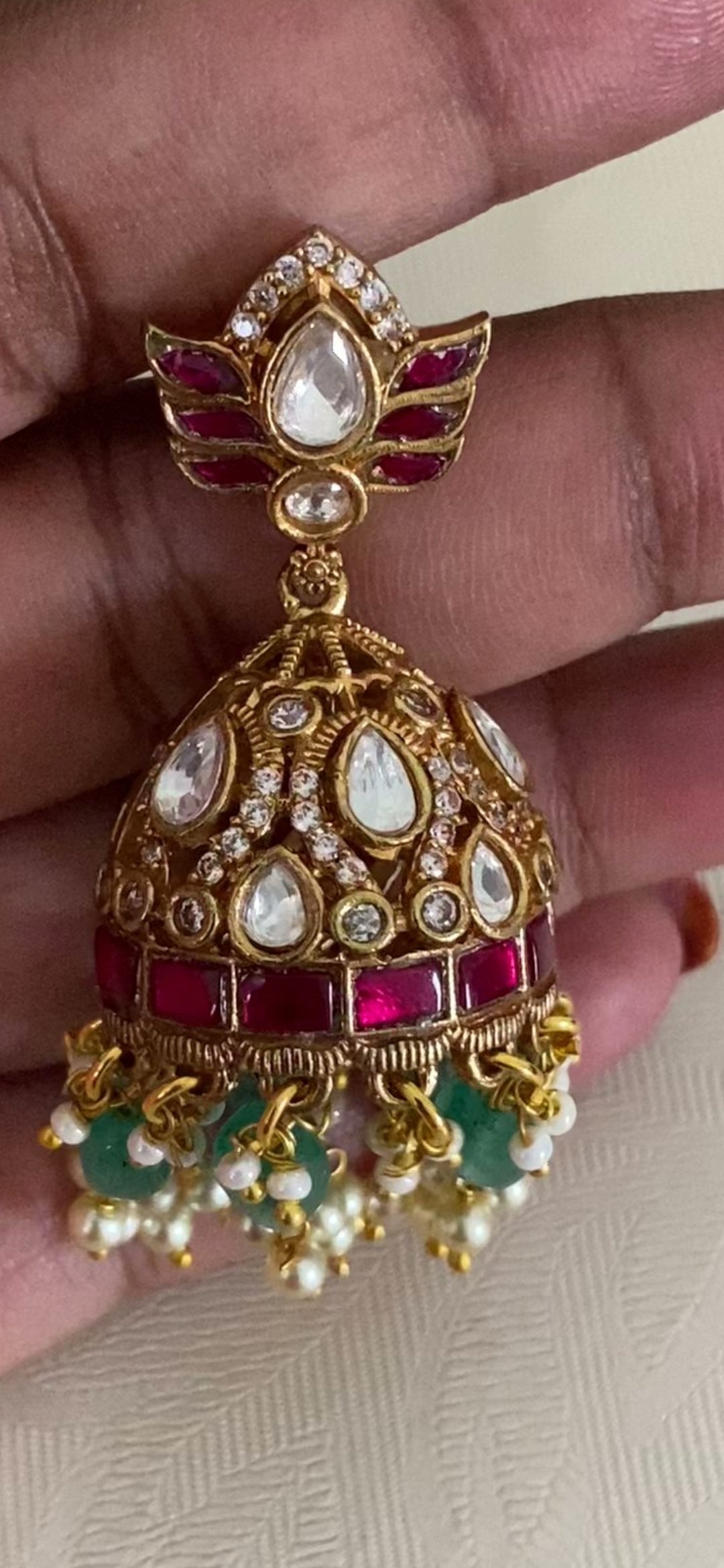 Kundan Bridal Necklace  With Jumkis | Latest Jewelry in USA