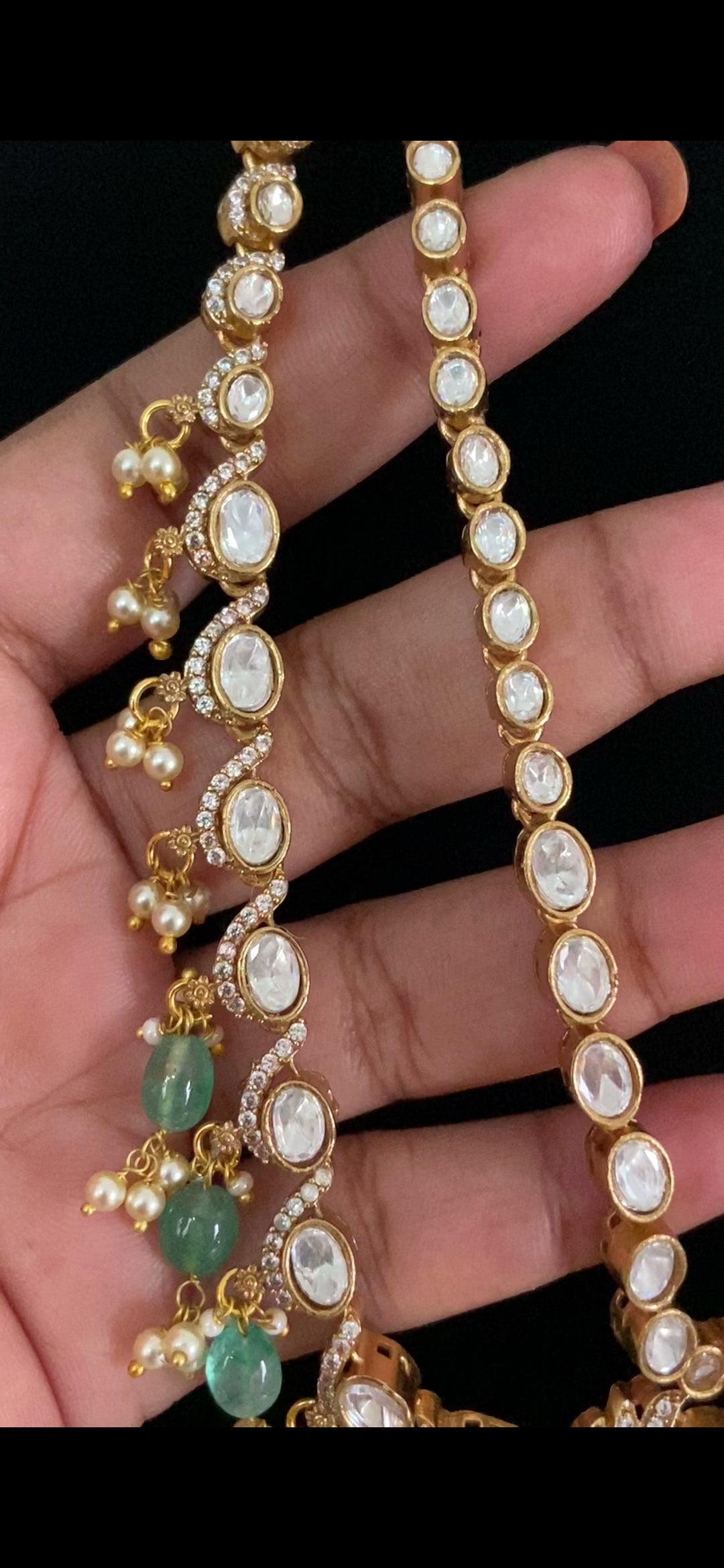 Kundan Bridal Necklace  With Jumkis | Latest Jewelry in USA