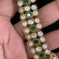 Moissanite Kundan Fusion Necklace Set | Indian Bridal Jewelry In USA