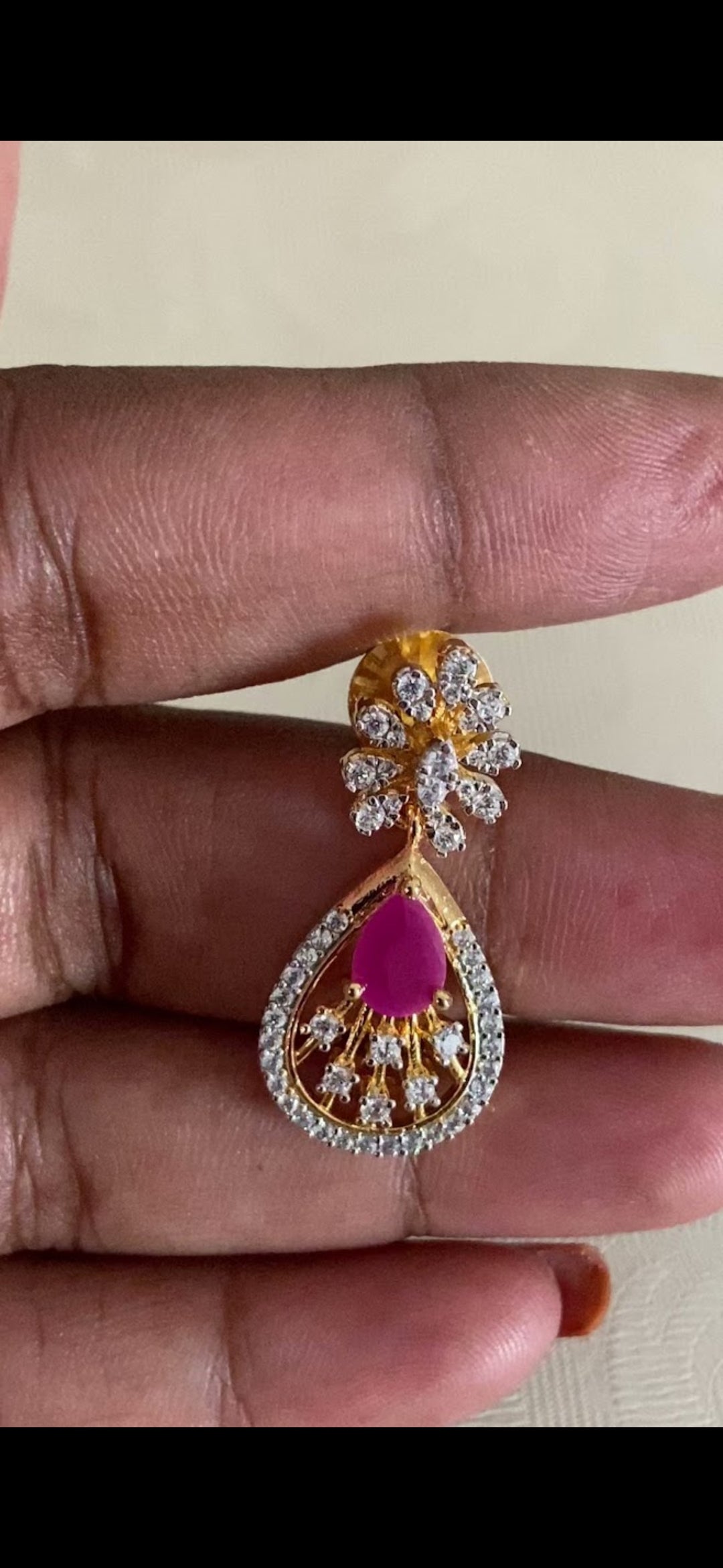 AD Ruby Necklace Set | Latest Indian Jewelry In USA
