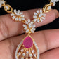 AD Ruby Necklace Set | Latest Indian Jewelry In USA