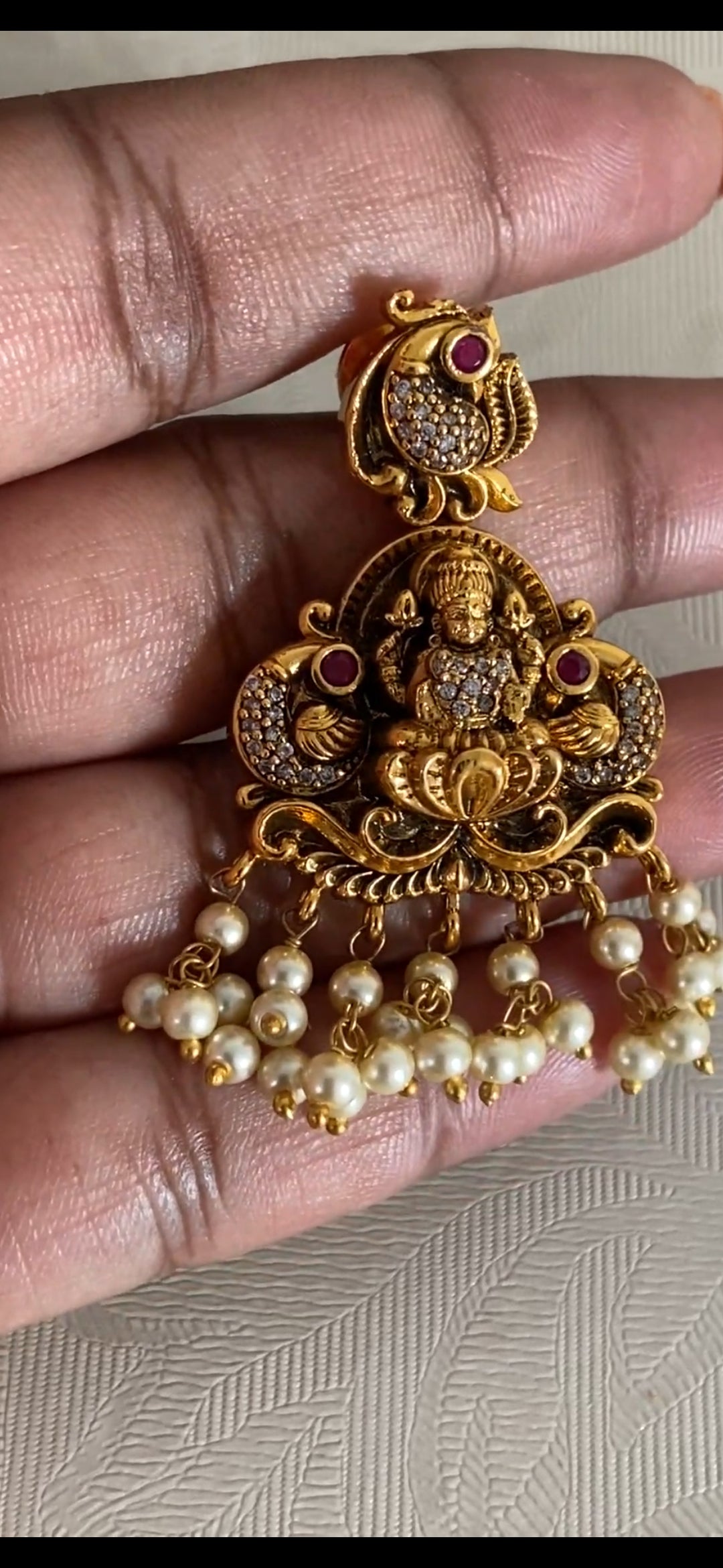 Antique Lakshmi Necklace Set | Traditional Jewelry In USA