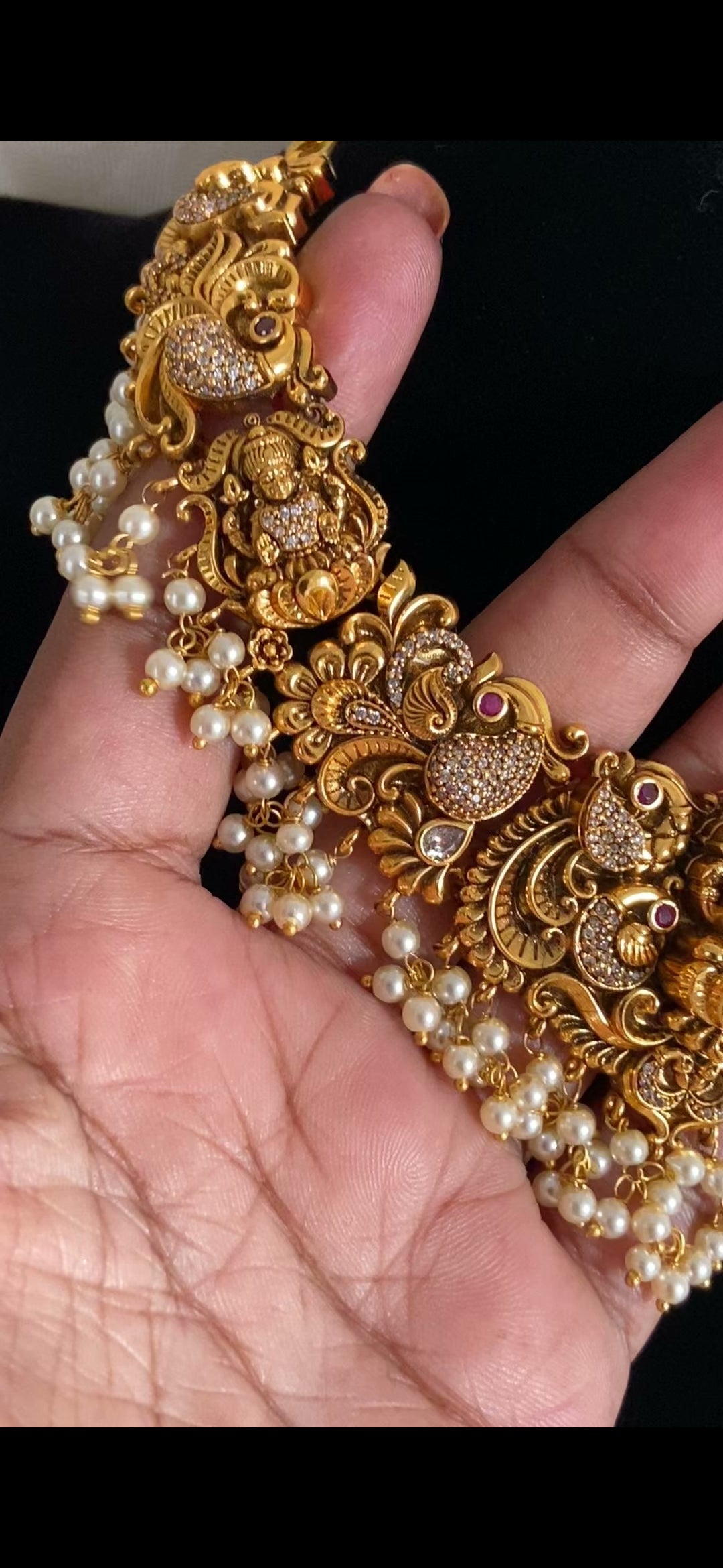 Antique Lakshmi Necklace Set | Traditional Jewelry In USA
