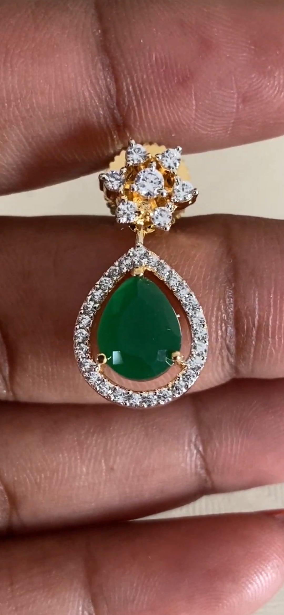AD Emerald Necklace Set | Latest Indian Jewelry In USA