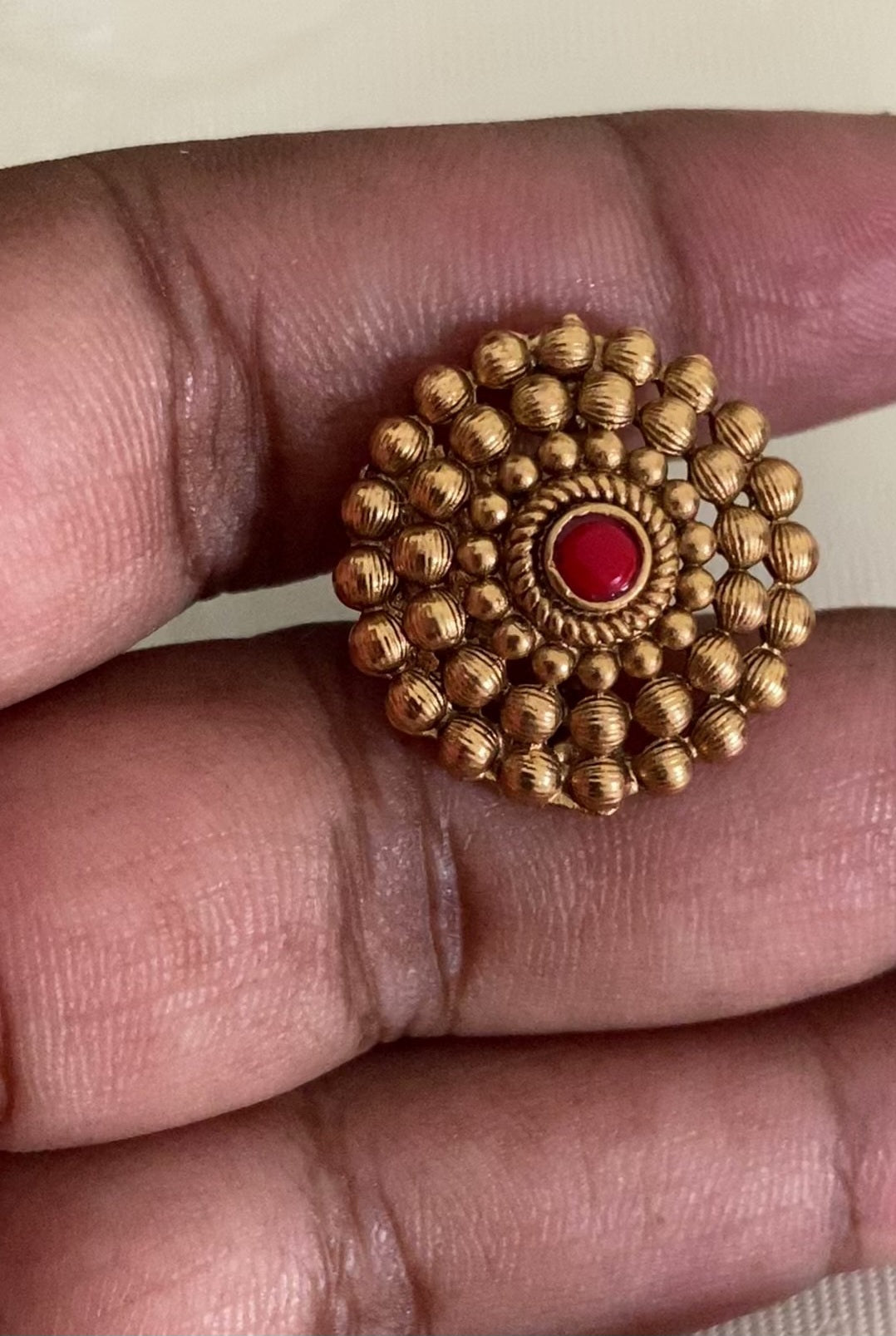 Coral Mala Necklace with Studs | Handmade Jewelry
