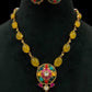 Natural Stones Kundan Necklace Set | Indian jewelry In USA