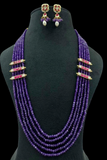 Onyx & Beads Multi-Layer Necklace Set | Indian Jewelry