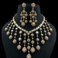 Polki Kundan Studded Necklace | Peacock Wing Drops Polki Necklace | Indian Jewellery