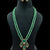 AD Victorian Pendant Onyx Beads Mala Necklace With Earrings