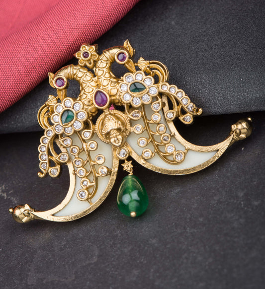 AD Tiger Nail Pendant | Indian Traditional Puligoru