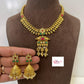 Antique Kundan Necklace with Jumkis | Indian Necklace