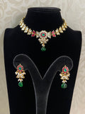Jadau Kundan Choker With Earrings | Indian traditional jewelry