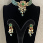 Ahmedabadi Kundan & Green Beads Necklace | Latest Necklace