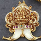 Antique CZ Lakshmi Tiger Nail Pendant | Indian Traditional Puligoru