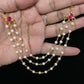 Jadau Kundan Pearl Champaswaralu | Kundan Ear Chains | Hair accessories