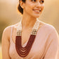 Polki Side Pendants Pearl & Beads Necklace | Indian Jewelry In Usa