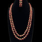 Beads with Pearls Long Necklace & Earrings | Indian Jewelry In USA