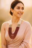 Polki Side Pendants Pearl & Beads Necklace | Indian Jewelry In Usa
