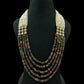Polki Side Pendants Pearl & Beads Necklace | Indian Jewelry In Usa