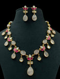 Natural stones Fusion Necklace | Indian Necklace