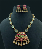 Natural stones Fusion Necklace | Indian Necklace | Gift idea