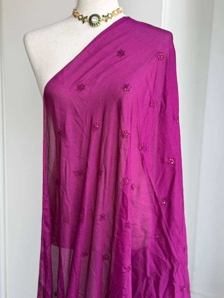 Chinnon Embroidered Dupatta |  Party Wear Dupatta