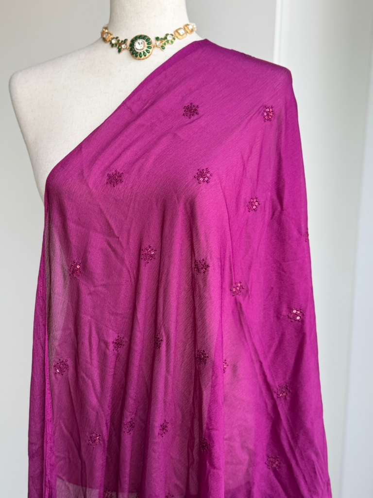 Chinnon Embroidered Dupatta |  Party Wear Dupatta