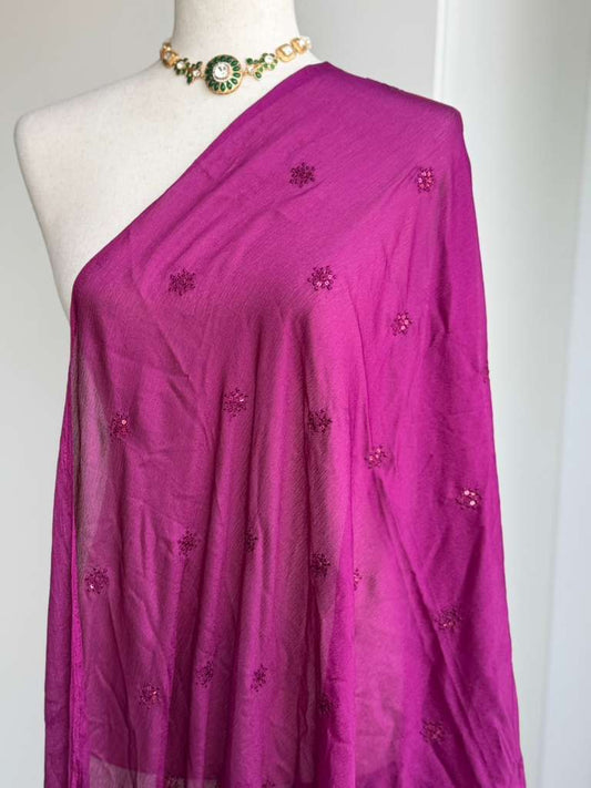 Chinnon Embroidered Dupatta |  Party Wear Dupatta