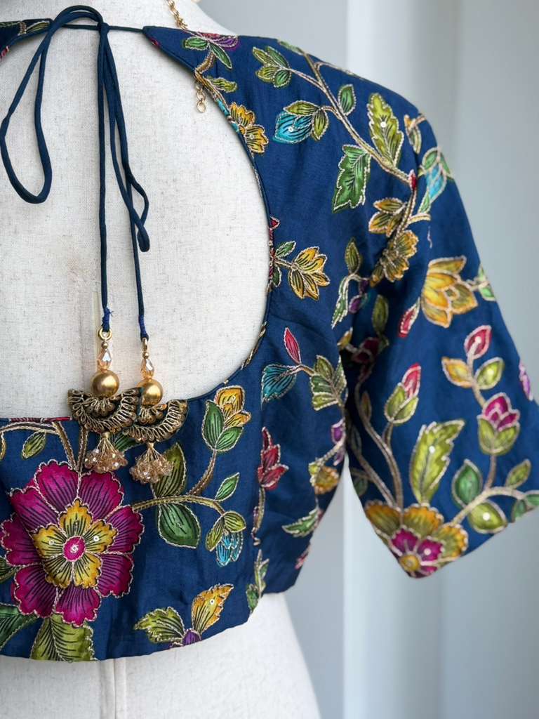 Kalamkari Embroidery Blouse | Custom Blouse