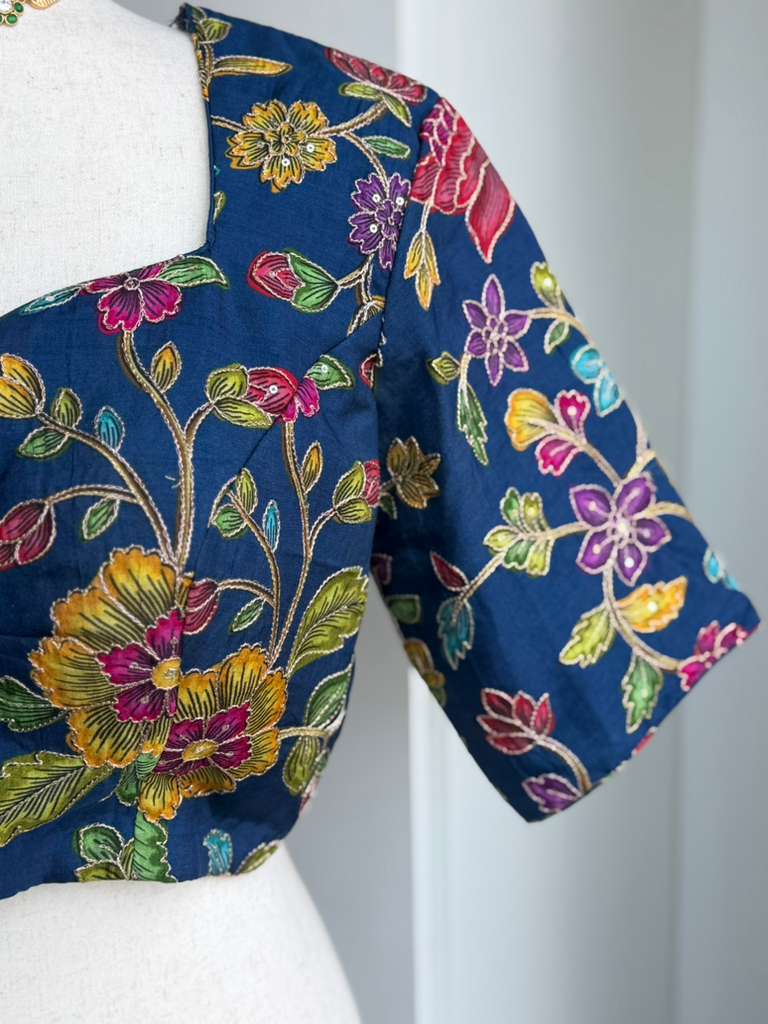 Kalamkari Embroidery Blouse | Custom Blouse