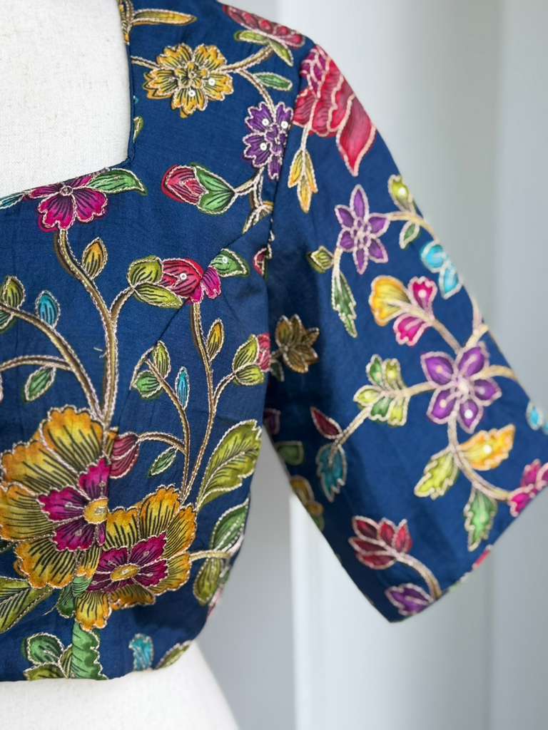 Kalamkari Embroidery Blouse | Custom Blouse
