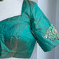 Raw Silk Tissue Embroidery Blouse | Readymade Blouses in USA