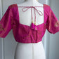 Raw Silk Tissue Embroidery Blouse | Readymade Blouses in USA