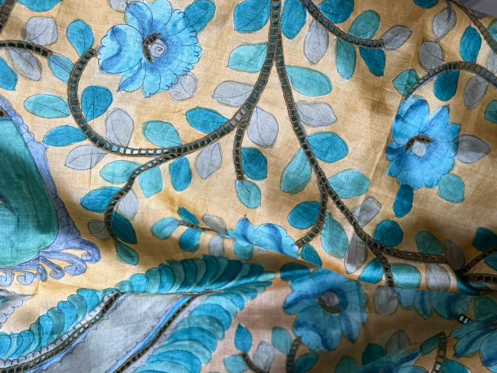 Pure Tussar Shibori Saree | Indian Sarees in USA | Light weight saree