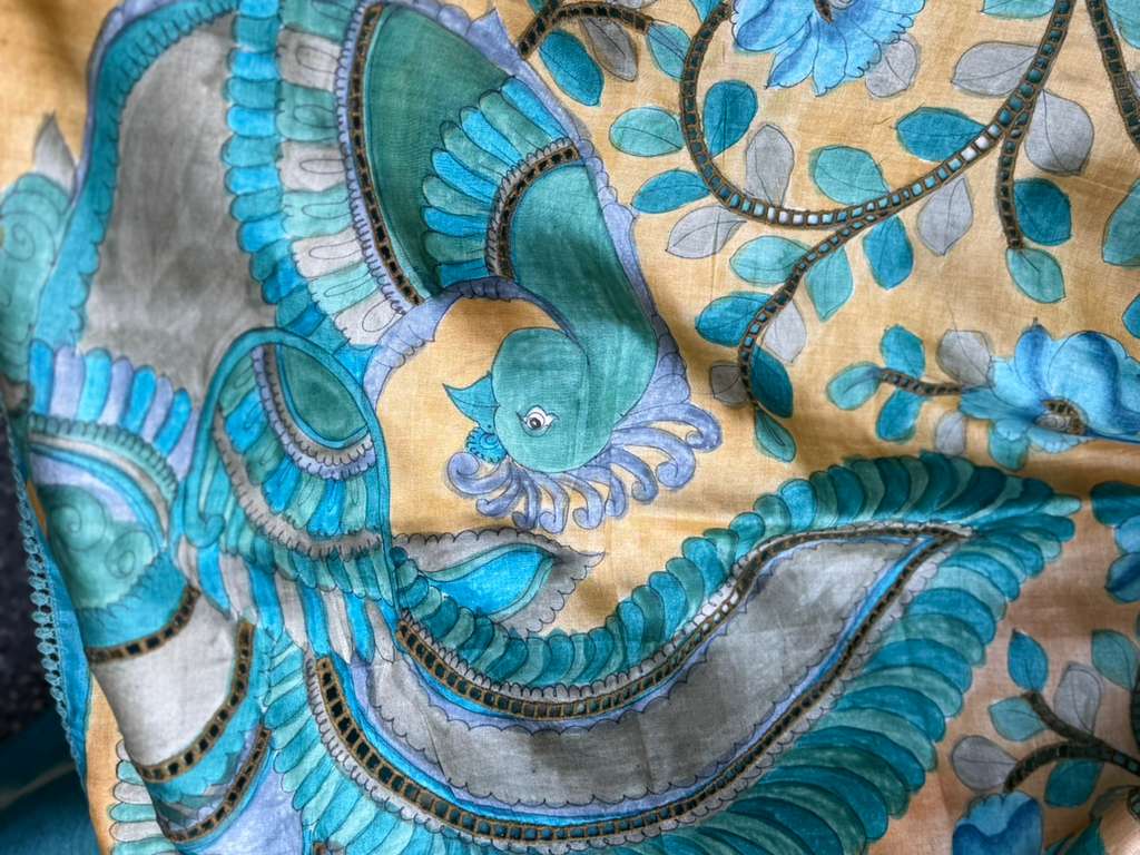Pure Tussar Shibori Saree | Indian Sarees in USA | Light weight saree