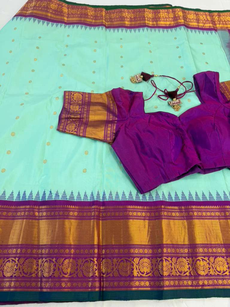 Kuttu Border Pure Handloom Gadwal Pattu Saree | Indian Traditional Saree | Handloom Saree