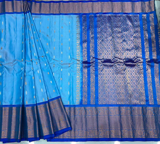 Big Border Pure Handloom Gadwal Pattu Saree | Indian Traditional Saree | Handloom Saree