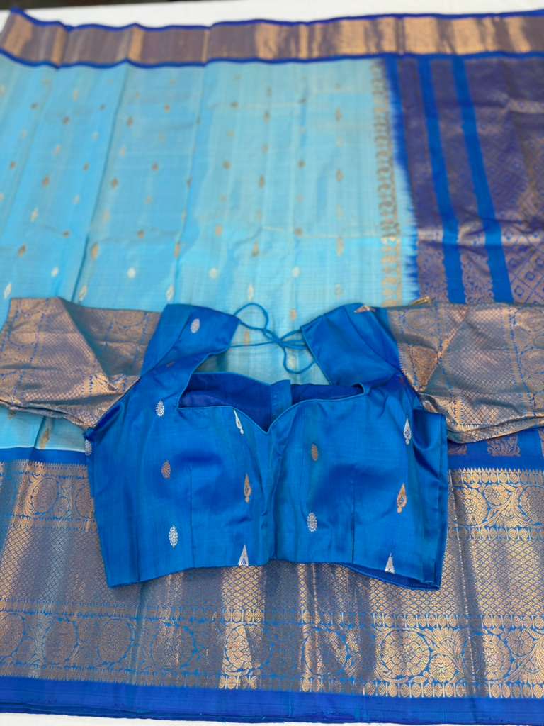 Big Border Pure Handloom Gadwal Pattu Saree | Indian Traditional Saree | Handloom Saree