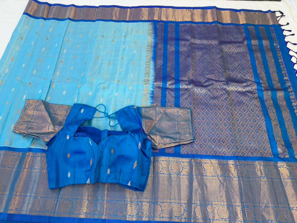 Big Border Pure Handloom Gadwal Pattu Saree | Indian Traditional Saree | Handloom Saree