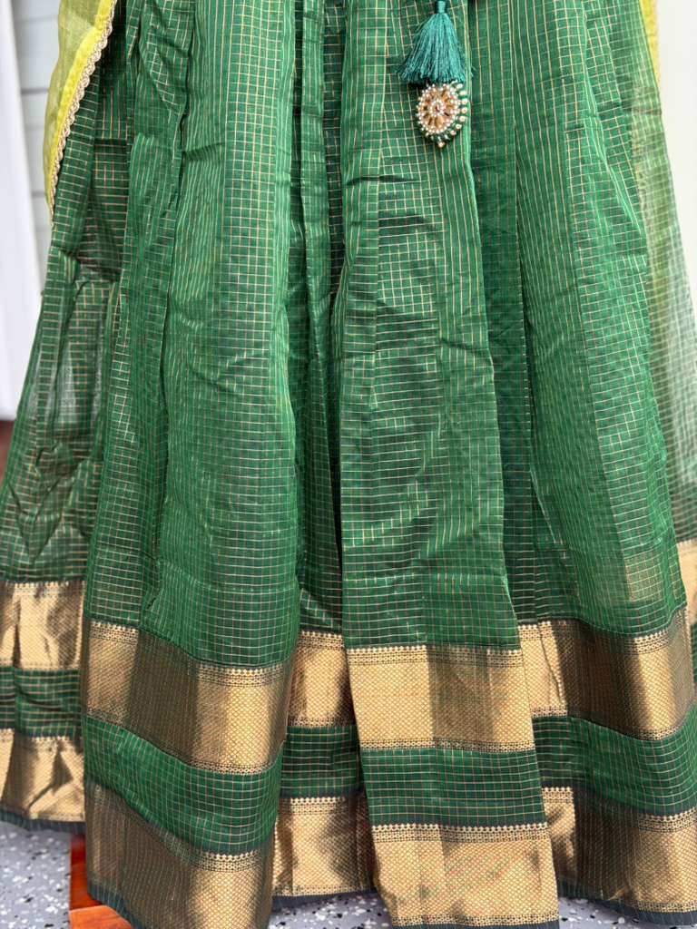 Teens Maheswari Handloom Lehanga | Traditional Langa voni | Teens Ethnic Wear